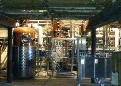 The distillery: where their Master Blender combines art and science to create their popular gins.